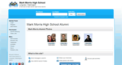 Desktop Screenshot of markmorrishighschool.org